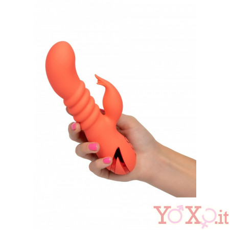 Lussuoso Vibratore Rabbit Ricaricabile USB in Silicone 20 x 3,75 cm.