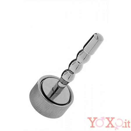 Sonda Vibrante Stimolatore Dilatatore Uretra in Acciaio Chirurgico 6,5 x 1 cm.