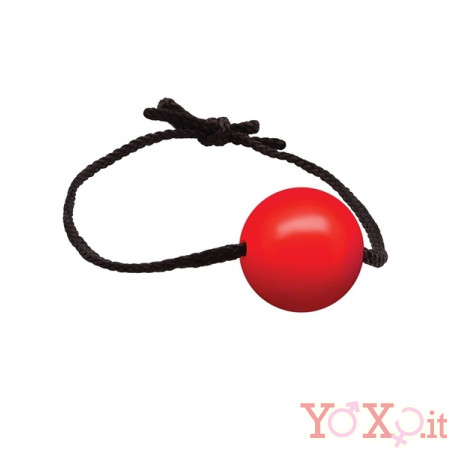 Gag Ball in Silicone Rosso Diametro 4 cm.