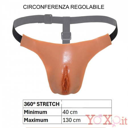 Vagina Indossabile Penetrabile in Silicone