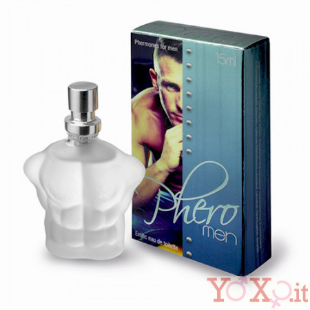 Omaggio Profumo ai Feromoni PHERO MEN per Uomo (Eccita ed Attira le Donne) 15 ml.