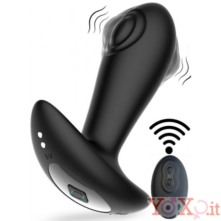 Cuneo Anale con Due Sfere Vibranti e Telecomando Ricaricabile USB