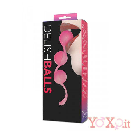 Sfere Vaginali in Puro Silicone Triple Azzurro 13 X 3,5 cm.