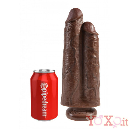 KING COCK - Fallo Doppio Ultra Realistico Africano 26 X 7,2 cm. Alta Qualita MADE in USA