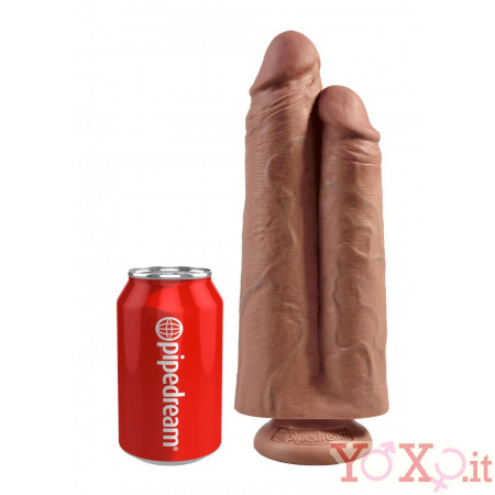 KING COCK - Fallo Doppio Ultra Realistico Mulatto 26 X 7,2 cm. Alta Qualita MADE in USA