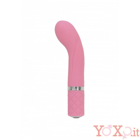Mini Bullet-Massaggiatore in Silicone Rosa Ricaricabile 12,5 x 2,5 cm.