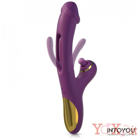 Vibratore Rabbit Siter con Vibrazione, Lingua Battente e Pallina Stimolante
