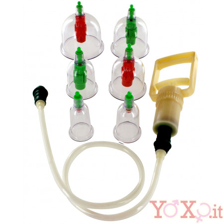 CUPPING VACUUM 6 Coppe Succhia Capezzoli Pene e Clitoride