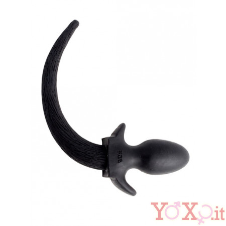 BON4 - Plug Anale PUPPY TAIL per DOGPLAY in Puro Silicone 35 x 5,5 cm