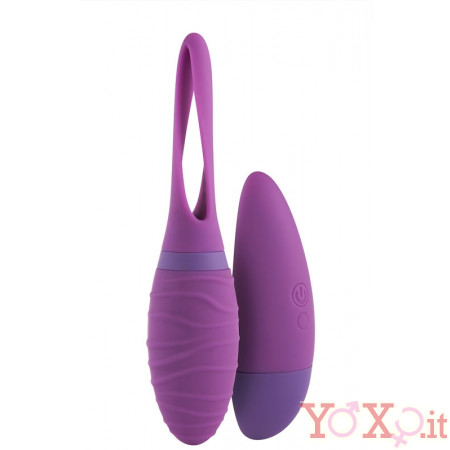 Set Ovulo Vibrante Telecomandato Wireless + Stimolatore in Puro Silicone 7 X 3 cm.
