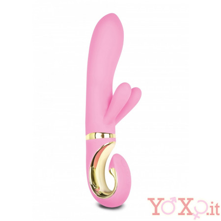 Vibratore Rabbit con 3 Motori per 3 Diverse Stimolazioni 18 x 3,5 cm.