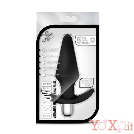 Cuneo Anale da Passeggio Vibrante in Puro Silicone Luxe Discover 12,7 x 3,5 cm.