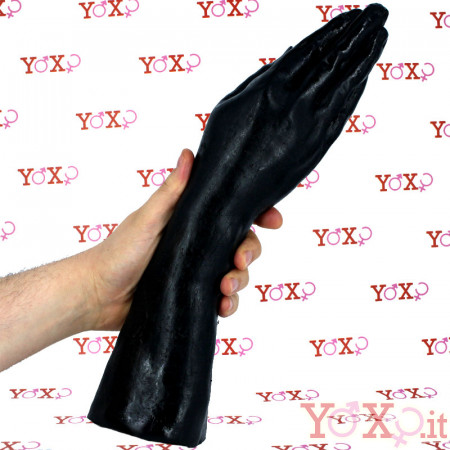 Big Slap - Braccio e Mano Aperta Realistici 38,5 x 8,7 cm. Nero