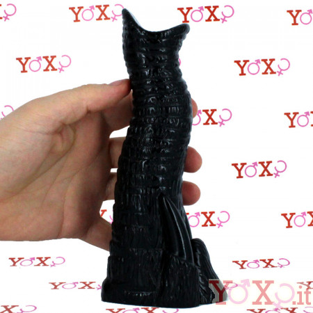 Djumbo - Dildo Anale Proboscide e Zanne di Elefante 20 x 5,5 cm. Nero
