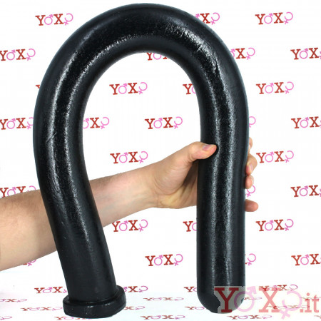 Squamata Spitting - Gut Snake Dildo Flessibile 89 x 6,5 cm. Nero