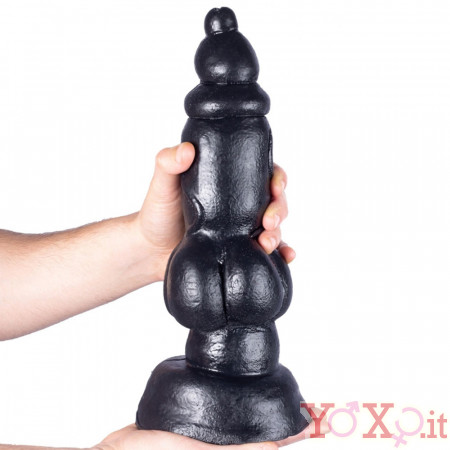Doggy - Fallo Gigante con Aggancio Vac-U-Lock 34 x 10 cm. Nero