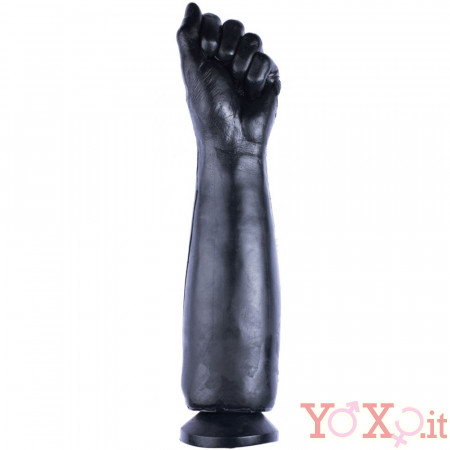 Long Deep Hold - Braccio e Pugno Realistici 32 x 8 cm. Nero