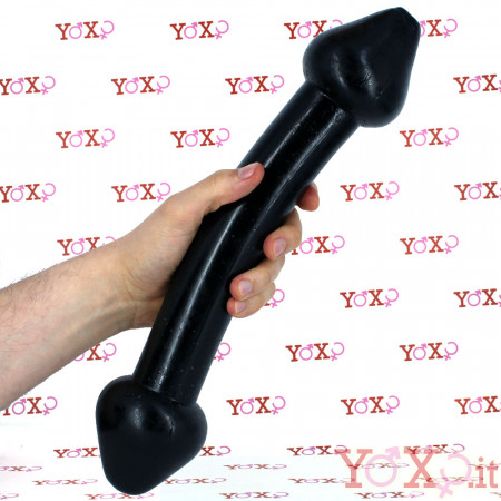 Miguel - Dildo Anale Gigante Doppio 37 x 7,6 cm. Nero