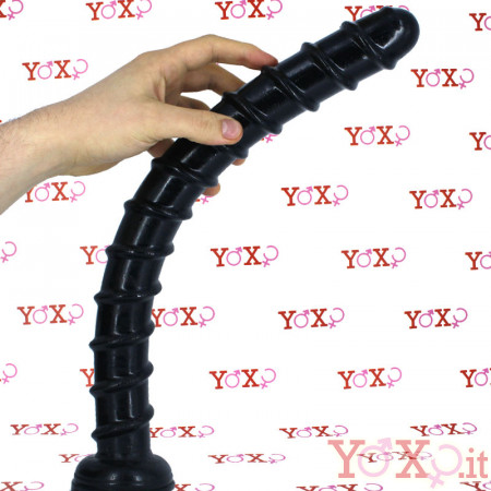 Otto - Gut Snake Dildo Flessibile 45 x 4,3 cm. Nero