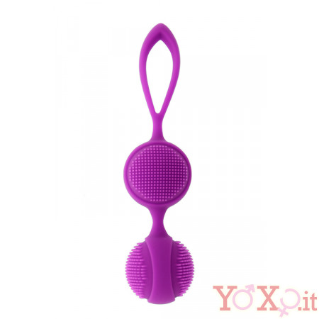 Sfere Oscillanti con Morbide Setole Stimolanti in Puro Silicone Diam. 3,2 cm.