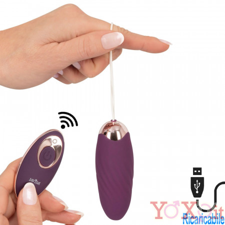 Ovetto Pulsante Wireless in Silicone 9 x 3,4 cm. Viola