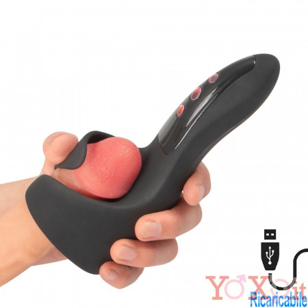 F-Spot Massager - Massaggiatore Vibrante per Glande F-Spot in Silicone Ricaricabile USB Nero