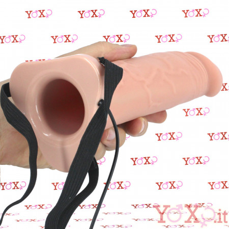 Strap-On Cavo Vibrante per Uomo e Donna 23 x 5,5 cm.