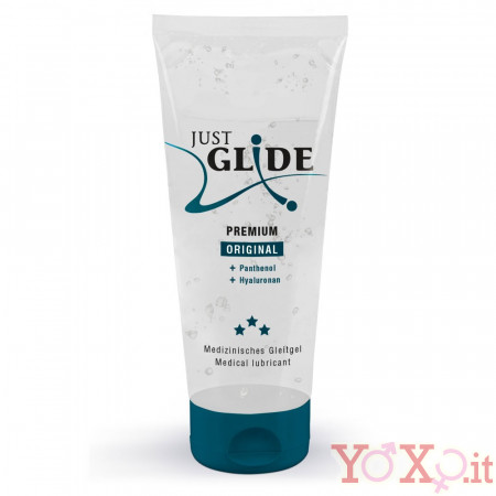 Lubrificante con Acido Ialuronico e Pantenolo a Base Acquosa JUST GLIDE 200 ml.
