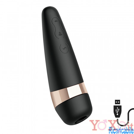 Satisfyer Pro 3+ Stimolatore per Clitoride a Onde Pulsanti + Vibrazione Ricaricabile USB