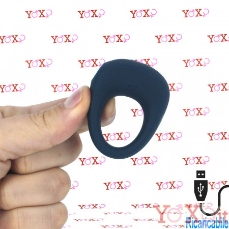 Satisfyer Power Ring Anello Fallico Vibrante in Silicone Blu Ricaricabile USB