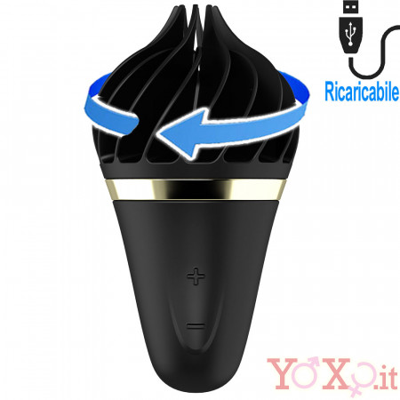 Satisfyer Sweet Treat - Lecca Clitoride Portatile a Forma di Gelato in Silicone Nero