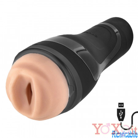 Satisfyer Men Classic Masturbatore Aspirante Ricaricabile con USB Profilo Nero