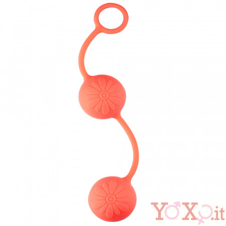 Sfere Oscillanti Vaginali o Anali Diametro 3,7 cm. Arancio
