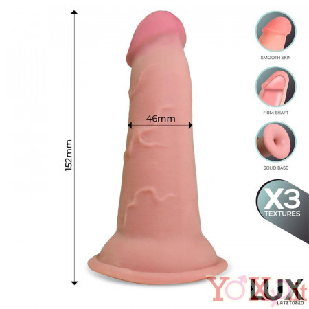 Dildo a tripla densità LUX 15,2 x 4,6 cm Karl