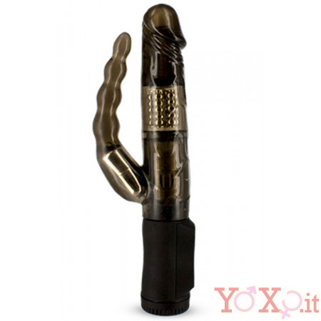 VIBRATORE DOPPIO BLACK ROGER 21 X 2,8 cm.