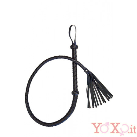 Frusta da Dominatore / Dominatrice con Frangia 145 cm.