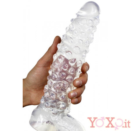 DARK CRYSTAL Tonguebiter L Dildo Trasparente 28 X 7 cm.
