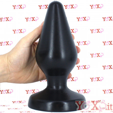 Classic Plug XXL - Cuneo Anale Gigante 24 x 8,9 cm. Nero