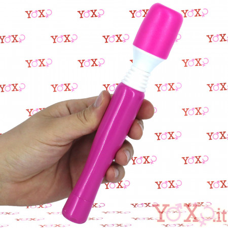 Wanachi Massaggiatore MINI Impermeabile Potentissimo 20 x 3,5 cm. Rosa