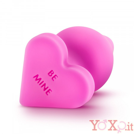 Cuneo Anale in Puro Silicone a Forma di Cuore 9 X 3,5 cm.