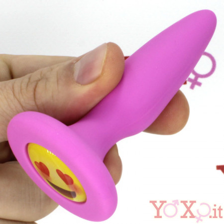 Cuneo Anale in Puro Silicone con Smile 8,5 X 2 cm.