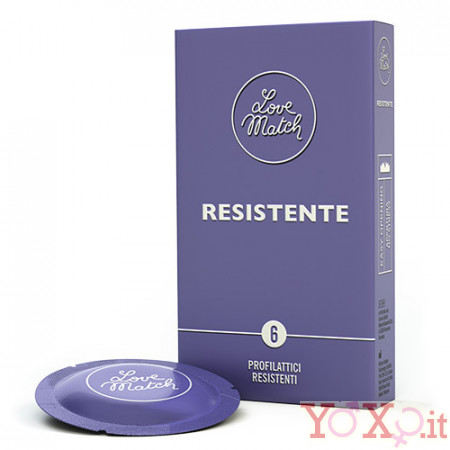Profilattici Love Match Ultra Resistenti - 6 Pezzi