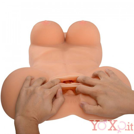 Busto Realistico di Donna con Ano e Vagina Penetrabili