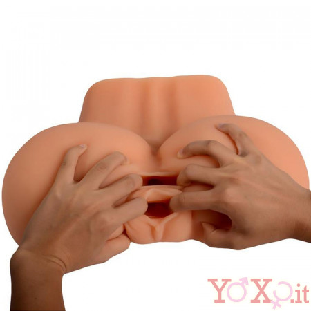 Culetto a Pecorina Morbido e Flessibile Vagina ed Ano Penetrabili
