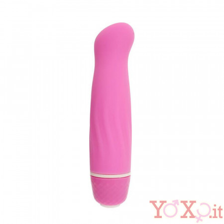 Microscopic - Mini Vibratore Punto G in Silicone 12,5 x 2,5 cm. Rosa