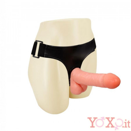 StrapOn per Donna con Dildo e Testicoli 17,5 x 4 cm