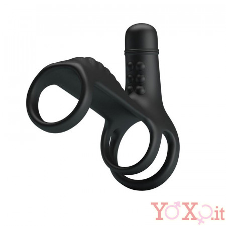 Guaina Vibrante per Pene Prettylove con Doppia Stimolazione 