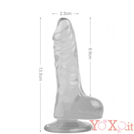 Fallo Realistico Crystal Jelly Chiaro 13,5 X 2,3 cm.