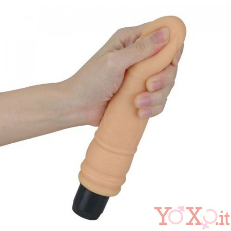 Vibratore Realistico in Morbido CyberSkin 16 x 4 cm. Color Carne