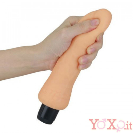 Vibratore Realistico in Morbido CyberSkin 17 x 4 cm. Color Carne